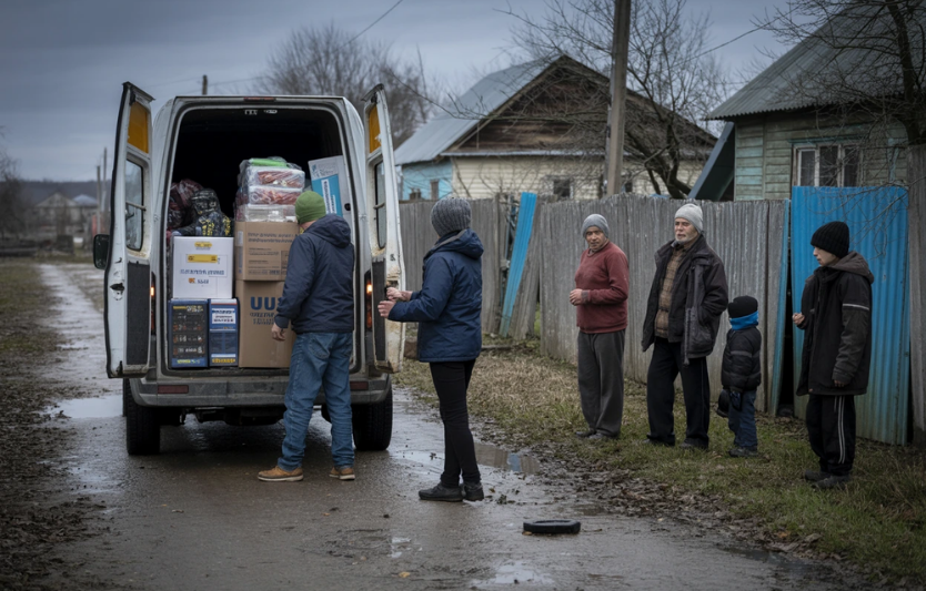 Один  день волонтера на деокупованій території