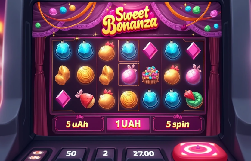 Скільки на 5 грн можна зробити спінів у слоті Sweet Bonanza
